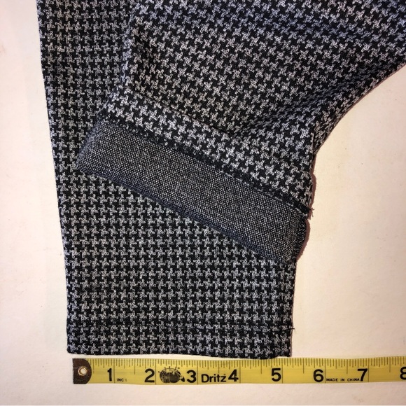 LOFT Houndstooth Leggings Gray Black (L) - Picture 11 of 15